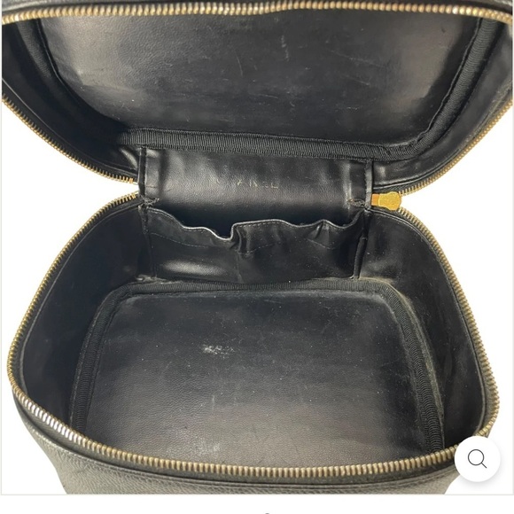 Chanel Black Leather Vanity Case - Picture 11 of 16